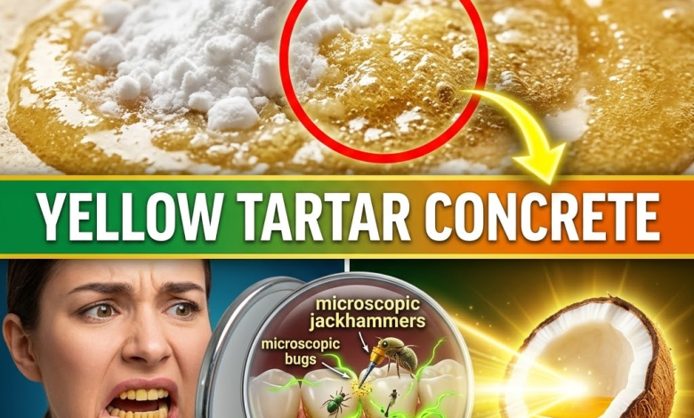 The “Cement Smile”: How to Melt Away Yellow Dental Tartar Naturally (For Pennies!)